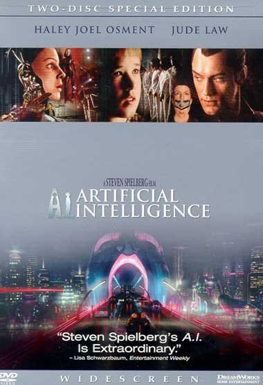 A.I. artificial intelligence [videorecording] / Dreamworks Pictures and Warner Bros. Pictures present an Amblin/Stanley Kubrick production, a film by Steven Spielberg ; producers, Kathleen Kennedy, Steven Spielberg, Bonnie Curtis ; screenplay writer, Steven Spielberg ; director, Steven Spielberg.