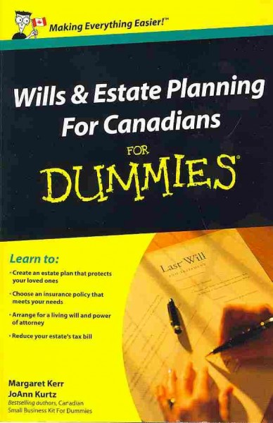 Wills and estate planning for Canadians For Dummies Softcover{SC}